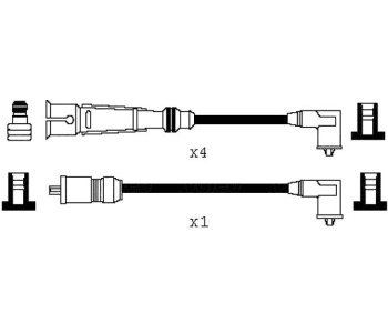 Комплект запалителни кабели VALEO за BMW 3 Ser (E21) от 1975 до 1984