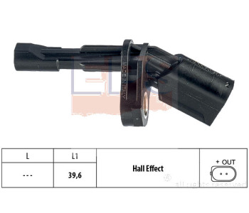 Датчик, обороти на колелото EPS за AUDI A3 (8P1) от 2003 до 2008