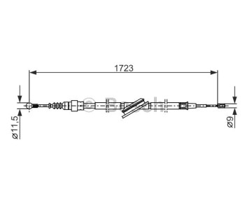 Жило ръчна спирачка BOSCH за AUDI A3 (8L1) от 1996 до 2003