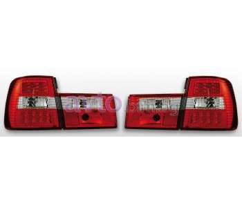 Тунинг стопове червено бели LED за BMW 5 Ser (E34) от 1987 до 1995