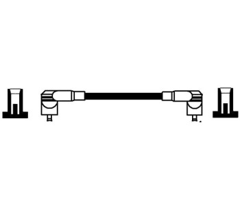 Комплект запалителни кабели NGK за AUDI 100 (44, 44Q, C3) от 1982 до 1991