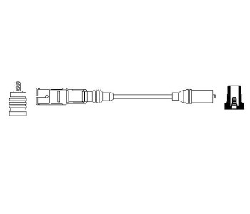 Запалителен кабел BOSCH за AUDI 100 (44, 44Q, C3) от 1982 до 1991