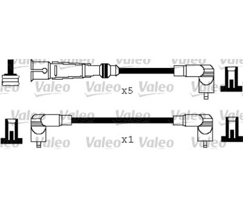 Комплект запалителни кабели VALEO за AUDI 90 (81, 85, B2) от 1984 до 1987