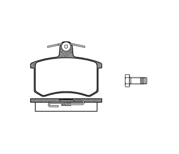 Комплект спирачни накладки ROADHOUSE за AUDI 100 (44, 44Q, C3) от 1982 до 1991