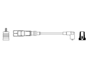 Запалителен кабел BOSCH за AUDI 80 (89, 89Q, 8A, B3) от 1986 до 1991