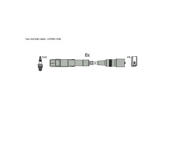 Комплект запалителни кабели STARLINE за AUDI A8 (4D2, 4D8) от 1994 до 2002