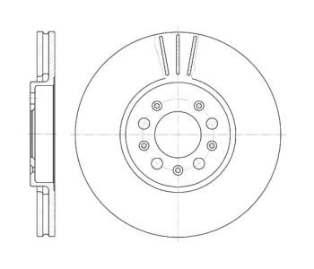 Спирачен диск вентилиран Ø288mm за AUDI A1 (8X1, 8XK) от 2010 до 2018