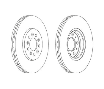 Спирачен диск вентилиран Ø288mm FERODO за AUDI A1 (8X1, 8XK) от 2010 до 2018