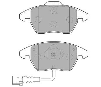 Комплект спирачни накладки DELPHI за AUDI A3 кабриолет (8P7) от 2008 до 2013