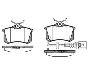 Комплект спирачни накладки ROADHOUSE за AUDI A3 Sportback (8PA) от 2004 до 2015