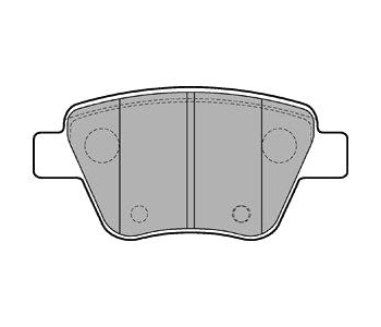 Комплект спирачни накладки DELPHI за AUDI A1 Sportback (8XA, 8XF) от 2011 до 2018