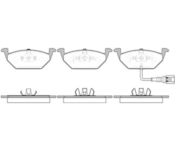Комплект спирачни накладки ROADHOUSE за AUDI A3 (8L1) от 1996 до 2003