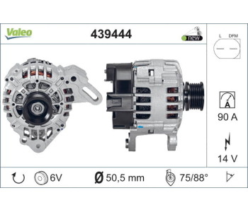 Генератор VALEO за AUDI A2 (8Z0) от 2000 до 2005