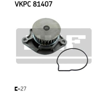 Водна помпа SKF VKPC 81407 за SKODA FABIA II (542) хечбек от 2006 до 2014