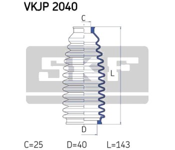 Комплект маншон, полуоска SKF за AUDI A2 (8Z0) от 2000 до 2005