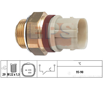 Термошалтер, вентилатор на радиатора EPS 1.850.197 за VOLKSWAGEN PASSAT B3/B4 (3A5, 35I) комби от 1988 до 1997