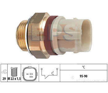 Термошалтер, вентилатор на радиатора EPS 1.850.197 за VOLKSWAGEN VENTO (1H2) от 1991 до 1998