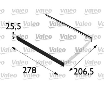 Филтър купе (поленов филтър) VALEO за SEAT TOLEDO II (1M2) от 1998 до 2006