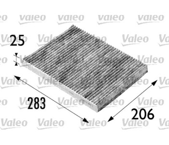 Филтър купе (поленов филтър) активен въглен VALEO за SEAT TOLEDO II (1M2) от 1998 до 2006