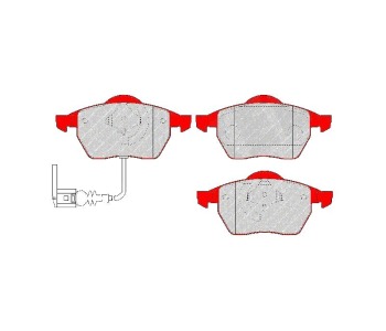 Комплект спирачни накладки FERODO DS PERFORMANCE за SEAT TOLEDO II (1M2) от 1998 до 2006
