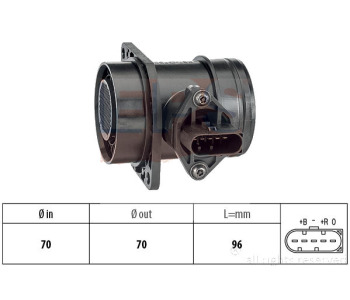 Измерител на масата на въздуха EPS за AUDI A4 Avant (8E5, B6) от 2001 до 2004