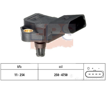 Сензор, налягане изпускателен колектор EPS за AUDI A4 (8EC, B7) от 2004 до 2008