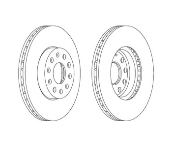 Спирачен диск вентилиран Ø288mm FERODO за AUDI A3 (8V1, 8VK) от 2012