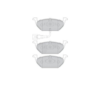 Комплект спирачни накладки FERODO THERMO QUIET за AUDI A3 кабриолет (8P7) от 2008 до 2013