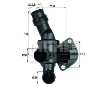 Термостат, охладителна течност MAHLE TI 6 87 за AUDI A3 (8P1) от 2003 до 2008