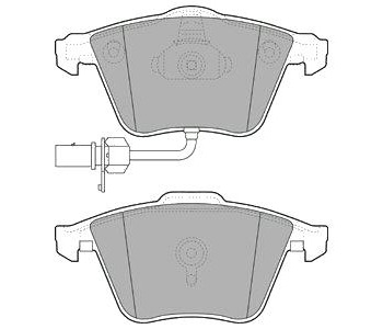Комплект спирачни накладки DELPHI за AUDI A3 Sportback (8PA) от 2004 до 2015