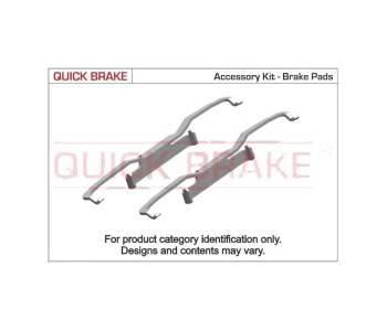 Комплект принадлежности дискови накладки QUICK BRAKE за AUDI A3 (8P1) от 2003 до 2008