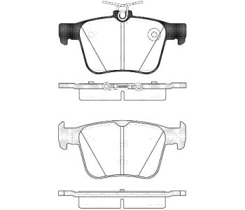 Комплект спирачни накладки ROADHOUSE за AUDI A3 кабриолет (8V7, 8VE) от 2013