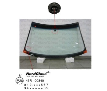 Челно стъкло NordGlass за AUDI A4 (8D2, B5) от 1994 до 2001