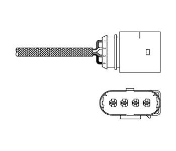 Ламбда сонда DELPHI за AUDI A4 (8EC, B7) от 2004 до 2008