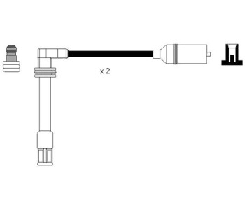 Комплект запалителни кабели NGK за AUDI A6 Avant (4B5, C5) от 1997 до 2005