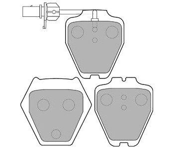 Комплект спирачни накладки DELPHI за AUDI ALLROAD (4BH, C5) от 2000 до 2005