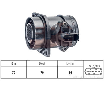 Измерител на масата на въздуха EPS за AUDI A4 Avant (8E5, B6) от 2001 до 2004