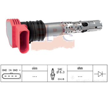 Запалителна бобина EPS за AUDI A6 (4F2, C6) от 2004 до 2011