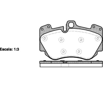 Комплект спирачни накладки ROADHOUSE за AUDI A8 (4E) от 2002 до 2010