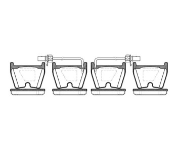 Комплект спирачни накладки ROADHOUSE за AUDI A4 (8K2, B8) от 2007 до 2012