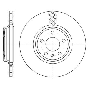 Спирачен диск вентилиран Ø320mm за AUDI Q5 (8R) от 2008 до 2012