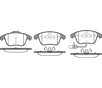 Комплект спирачни накладки ROADHOUSE за AUDI A5 Sportback (8TA) от 2009 до 2012