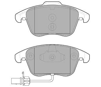 Комплект спирачни накладки DELPHI за AUDI A5 Sportback (8TA) от 2012 до 2017