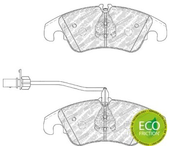 Комплект спирачни накладки FERODO PREMIER за AUDI A4 (8K2, B8) от 2007 до 2012