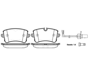 Комплект спирачни накладки ROADHOUSE за AUDI A6 Allroad (4GH, 4GJ) от 2012 до 2018