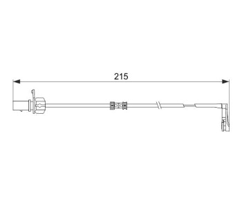 Индикатор, износване на накладките BOSCH за AUDI A7 Sportback (4GA, 4GF) от 2010 до 2018