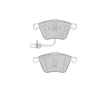 Комплект спирачни накладки FERODO THERMO QUIET за AUDI A6 Avant (4B5, C5) от 1997 до 2005