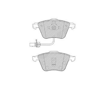 Комплект спирачни накладки FERODO THERMO QUIET за AUDI A6 (4B2, C5) от 1997 до 2005