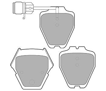 Комплект спирачни накладки DELPHI за AUDI A6 (4B2, C5) от 1997 до 2005