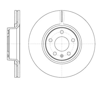 Спирачен диск вентилиран Ø314mm за AUDI A6 Avant (4F5, C6) от 2005 до 2011